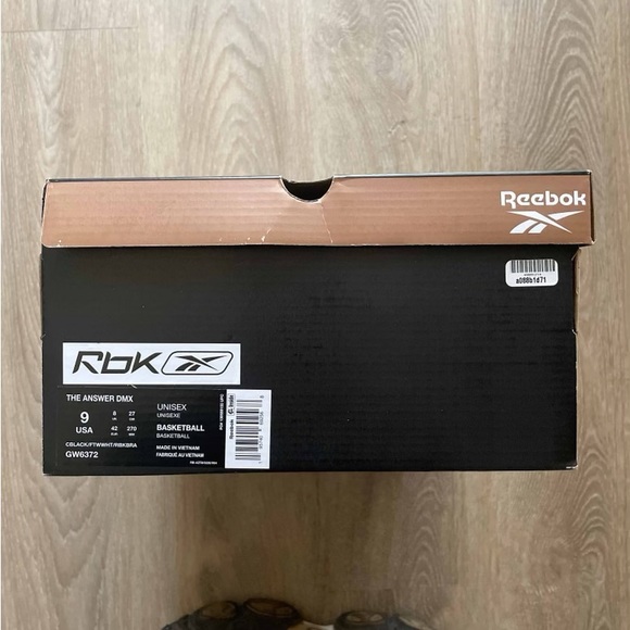 REEBOK; THE ANSWER DMX ‘BLACK WHITE GOLD’ (2022) IVERSON - Picture 7 of 8